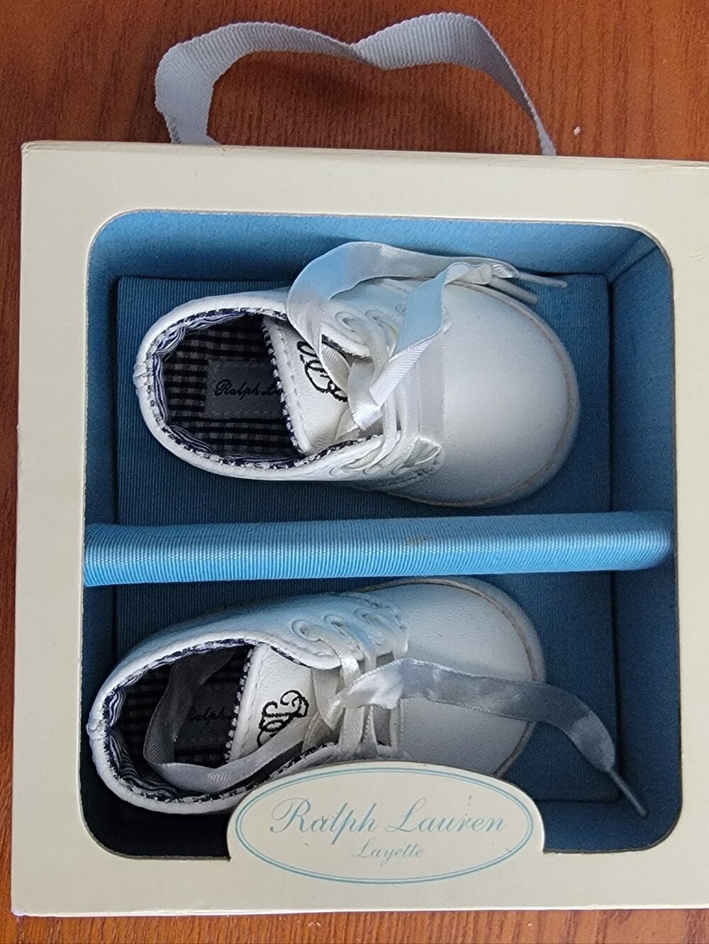 Polo Ralph Lauren Infant Baby Boy Shoes Size 6 weeks to 3 Months shoes White